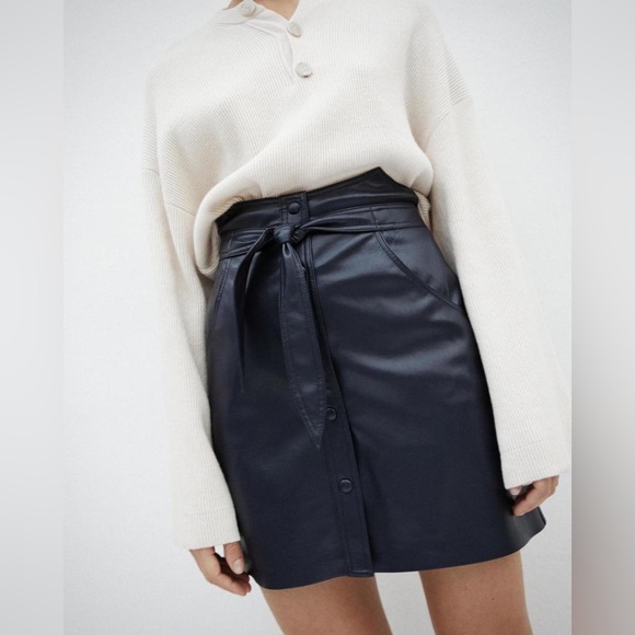 Nanushka western faux leather mini skirt size medium - Picture 7 of 14